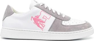 Etro Grijze Leren Casual Trainers Sneakers - Dames - Sneakers - Grijs - 36 EU - Polyester - Schoenen