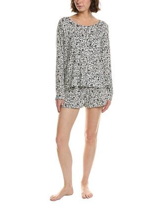 Hue Hue 2Pc Waffel Pajama Set