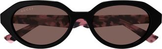 Gucci Sunglasses, female, Black, Size: 53 MM Sunglasses