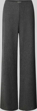 Christian Berg Hose mit Strukturmuster und elastischem Bund in Dunkelgrau, Gr&ouml;&szlig;e XXL