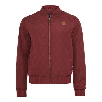 Urban Classics Heren Diamond Nylon Gewatteerd Jasje (Bourgondi&euml;)