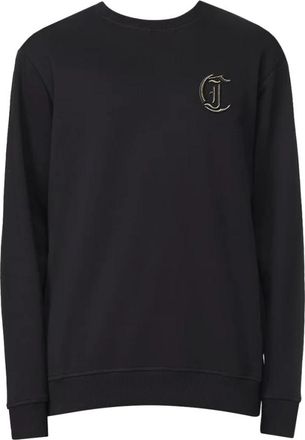 Just Cavalli Felpa Logo - Heren - Sweatshirts - Zwart - S - Katoen - Hoodies & sweatvesten