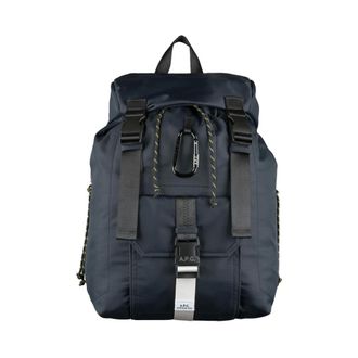A.P.C. Backpacks, unisex, Blue, Size: ONE SIZE Navy Trek Backpack with Logo Details