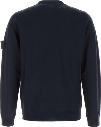 Stone Island Virgin Wool Crew-Neck Sweater - Navy