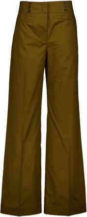 Nenette 41Bb Wide Broeken - Dames - Wijde Broeken - Bruin - 2XS - Broeken