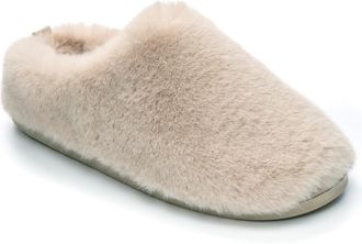 Bedroom Athletics Ariana Gingerbread UK 3/4 Luxury Memory Foam Mule Slipper for Women with Faux Fur and Quilted Velvet Lining | Non Slip Sole, Machine Washable - Elegan