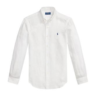 Ralph Lauren Het Iconische Oxford Shirt - Heren - Casual Overhemden - Wit - S - Katoen - Overhemden