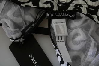 Dolce & Gabbana Black DG Mania Print Sleeveless Womens Swimwear