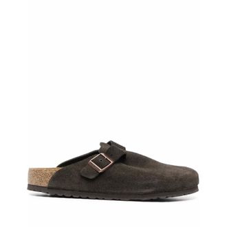 Birkenstock Schoenen, Heren, Bruin, 41 EU, Leer, Boston Soft Footbed