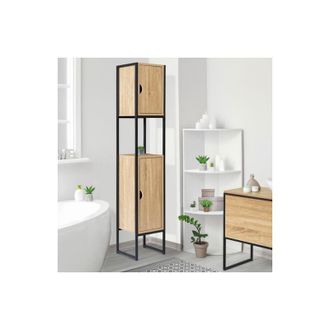 IDMarket Idmarket - detroit Mueble de baño de 2 puertas de diseño industrial