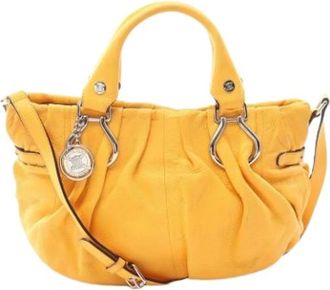 Celine Pre-owned Vintage Handtas - Dames - Vintage Handtas - Geel - ONE Size - Leer - Vintage