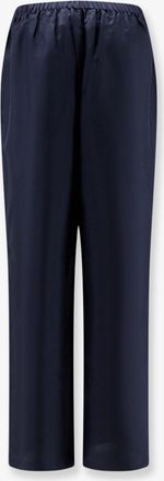 R&oacute;he Womens Silk Trousers Blue