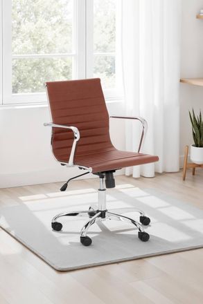 Julian Bowen Gio Upholstered office Chair in Brown