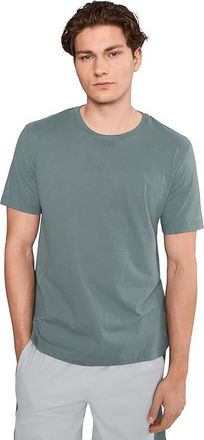 Hanro Living Short Sleeve Crew Neck Shirt Mens T Shirt Studio Green : 2XL, Cotton/Jersey