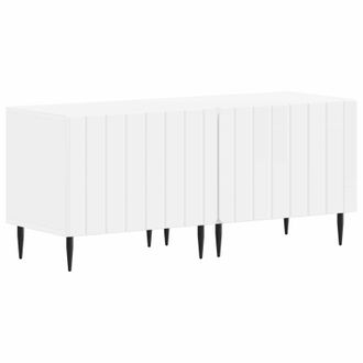 vidaXL Mueble De Tv Blanco Madera De Ingenier&iacute;a Vidaxl