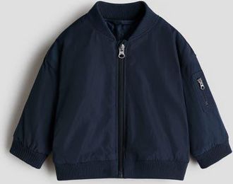 H&M Bomber Jacket in Navy Blue at Nordstrom, Size 12M
