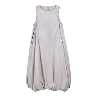 Liviana Conti Short Dresses, female, Beige, Size: 2XS Abito Jeanne a palloncino