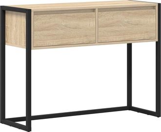 vidaXL Mesa Auxiliar Sonoma 100 X 36 X 75 Cm Madera Contrachapada Vidaxl