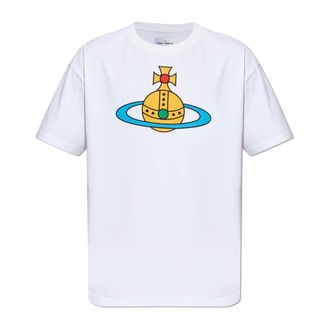Vivienne Westwood T-Shirts, male, White, Size: XL Oversized Orb Classic T-Shirt