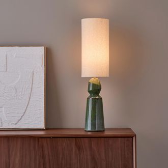 AM.PM Tafellamp van keramiek en linnen, TOTEMY