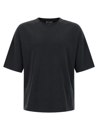 Palm Angels Mens Curved Logo T-Shirt