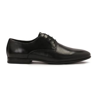 Kazar Elegante zwarte halfschoenen voor pak - Heren - Nette schoenen - Zwart - 43 EU - Leer - Schoenen