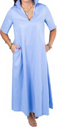 Adrienne Audrey Midi Dress In Sky Blue