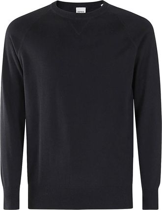 Aspesi Moderne Gebreide Trui M039 - Heren - Ronde hals truien - Blauw - S - Katoen - Truien & Vesten