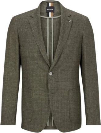 HUGO BOSS Hombre, Chaquetas, Verde, Talla: L
