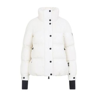 Moncler Winter Jackets, female, White, M, White Quilted Puffer Jacket Aw25