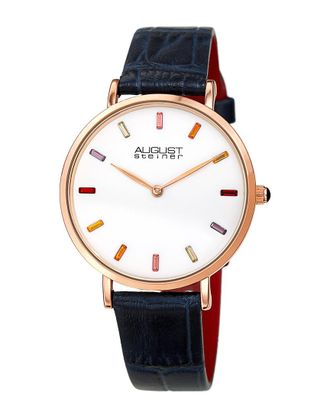 August Steiner Womens Leather Watch