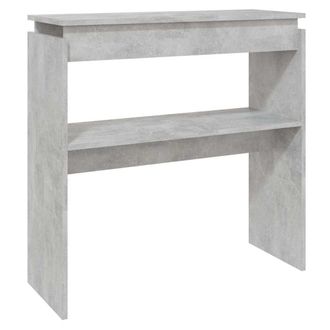 vidaXL Tavolino Consolle Grigio Cemento 80x30x80cm Legno Multistrato - Vidaxl