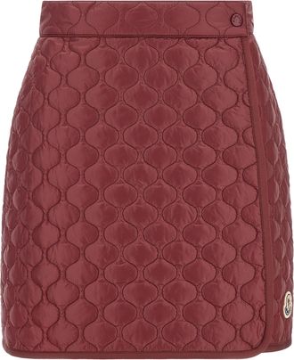 Moncler Bordeaux Polyamide Long Womens Skirt