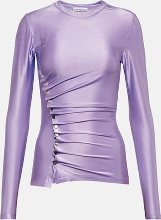 Paco Rabanne Gathered satin top