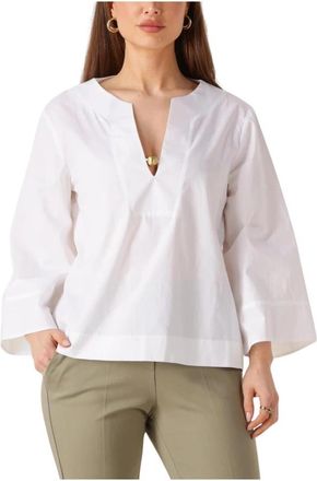 Access Fashion Witte Blouse - Dames - Blouses - Wit - M - Katoen - Overhemden