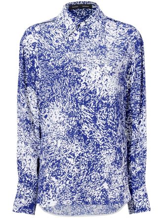 Proenza Schouler Blouse met abstracte print - Blauw