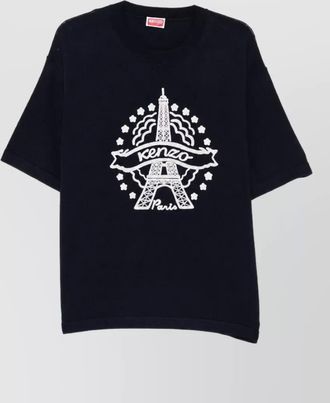 Kenzo wool embroidered short sleeve t-shirt