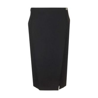 Givenchy Klassieke wikkelrok - Dames - Kokerrokken - Zwart - M - Rokken