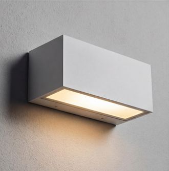 Leds - C4 Leds-c4 - Nemesis Aluminium - 1 L&aacute;mpara De Pared Exterior Blanca Ip54, E27