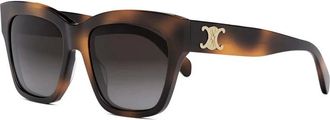 Celine Celine - 40253I Zonnebril - Dames - Accessoires - Bruin - Maat: 55 MM Zijde