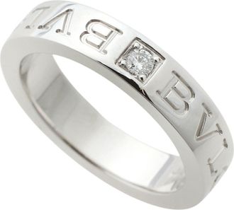Bulgari White Gold White Gold (18K) Band Ring (Pre-Owned)
