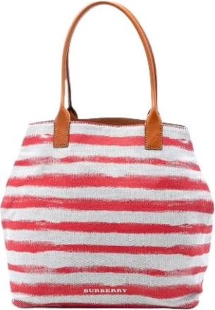 Burberry Pre-owned Tote Bags, female, Red, Size: ONE SIZE Pre-owned Vintage Tote Bag