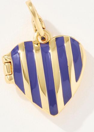 Clare Vivier Striped Heart Locket Charm