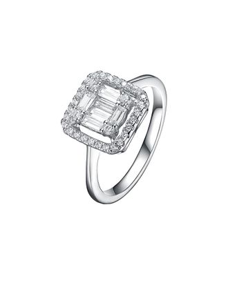 Genevive Silver Cz Ring