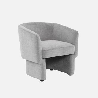 Sweeek Sill&oacute;n De Tela Con Respaldo Y Base Redondeada