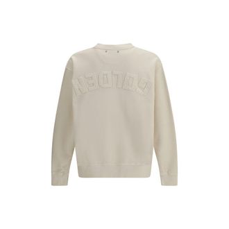 Golden Goose Mens Beige Cotton Sweatshirt Clothing