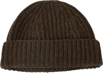Aragona Accessoires, Dames, Bruin, ONE Size, Kasjmier, Puro Cashmere Lavorazione a Coste Muts