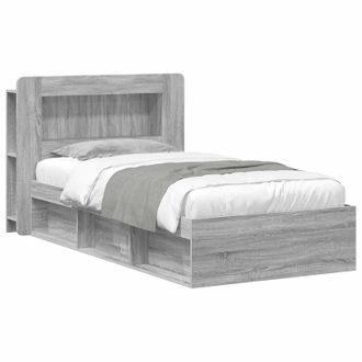 vidaXL Telaio Del Letto Con Storage Sonoma Grigio 80 X 200 Cm Vidaxl