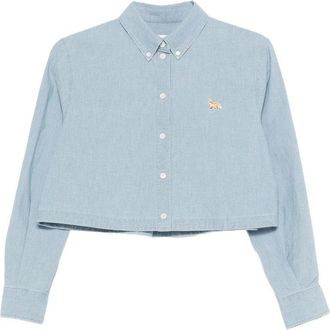 Maison Kitsun&eacute; Baby Fox Cropped Shirt