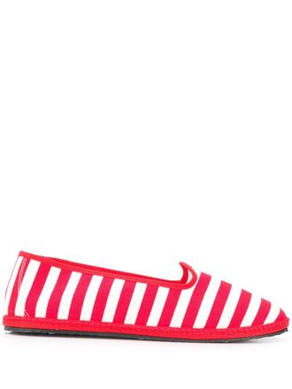 Vibi Venezia striped espadrilles - women - Cotton/Cotton/Rubber - 42 - Red